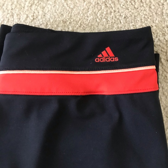 🆕🔥ADIDAS CLIMA-LITE VERY CUTE SILKY CAPRIS&SO SOFT W/ORANGE BAND NWOT!! - Picture 4 of 14